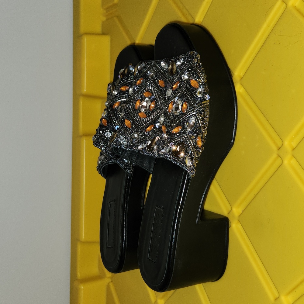 Top Shop Jeweled Slides 37